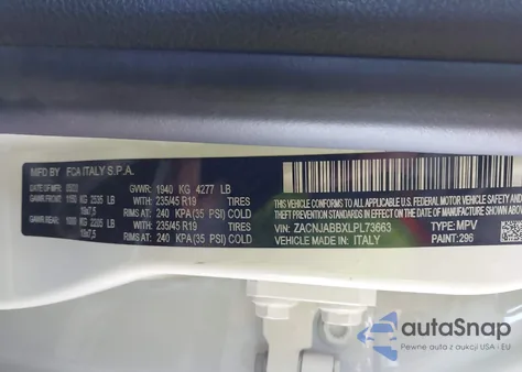 2020 Jeep Renegade Orange Edition Fwd from USA, damaged, VIN ZACNJABBXLPL73663